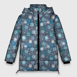 Женская зимняя куртка Снежинки