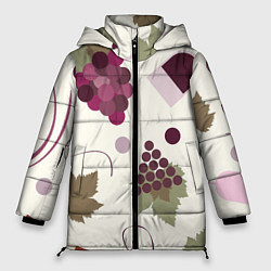 Женская зимняя куртка Виноград и винишко