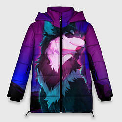 Куртка зимняя женская Сказочный волк, цвет: 3D-черный