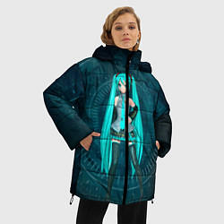 Куртка зимняя женская Мику Хацуне, цвет: 3D-светло-серый — фото 2