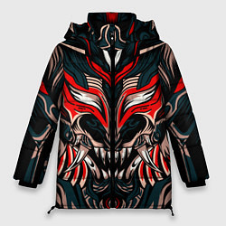 Куртка зимняя женская Черный самурай, цвет: 3D-красный