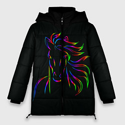 Куртка зимняя женская Лошадка, цвет: 3D-светло-серый