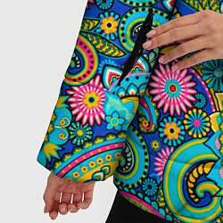 Куртка зимняя женская Славянские Узоры, цвет: 3D-черный — фото 2