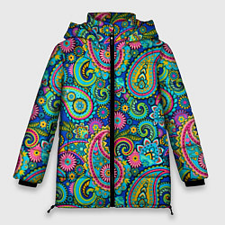 Куртка зимняя женская Славянские Узоры, цвет: 3D-светло-серый