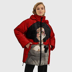 Куртка зимняя женская Residen Evil Вампирша village, цвет: 3D-черный — фото 2