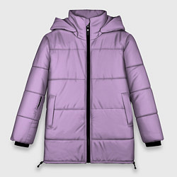 Куртка зимняя женская Глициниевый цвет без рисунка, цвет: 3D-черный