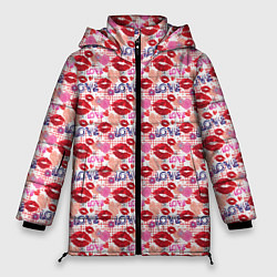 Куртка зимняя женская LOVE, цвет: 3D-красный