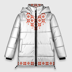 Женская зимняя куртка Белорусская вышиванка