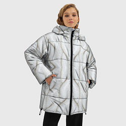 Куртка зимняя женская Вязанка, цвет: 3D-красный — фото 2