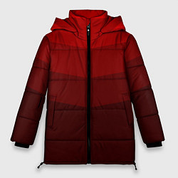 Куртка зимняя женская Красный Градиент, цвет: 3D-красный
