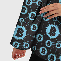 Куртка зимняя женская Bitcoin, цвет: 3D-черный — фото 2