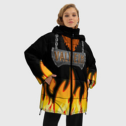 Куртка зимняя женская VALHEIM косплей с бородой, цвет: 3D-черный — фото 2