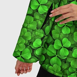 Куртка зимняя женская Зелёный клевер, цвет: 3D-черный — фото 2