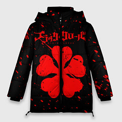Куртка зимняя женская ЧЕРНЫЙ КЛЕВЕР АНИМЕ,, цвет: 3D-красный