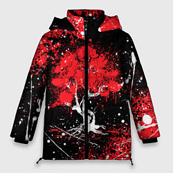Куртка зимняя женская САКУРА SAKURA ВИШНЯ, цвет: 3D-черный