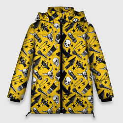 Куртка зимняя женская Рок, цвет: 3D-черный