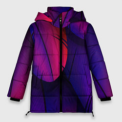 Женская зимняя куртка Фиолетовые Перья
