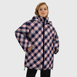 Куртка зимняя женская Клеточный узор, цвет: 3D-черный — фото 2