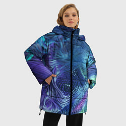 Куртка зимняя женская Абстракция, цвет: 3D-светло-серый — фото 2