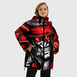 Куртка зимняя женская Алукард, Хеллсинг, цвет: 3D-черный — фото 2