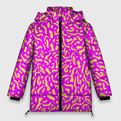 Куртка зимняя женская Абстрактные узоры, цвет: 3D-светло-серый