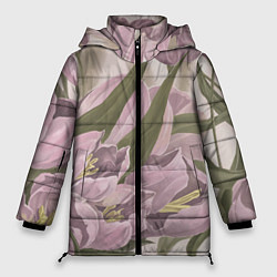 Куртка зимняя женская Сахарный розовый, цвет: 3D-черный