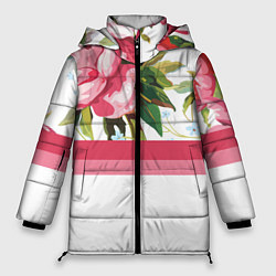 Женская зимняя куртка Нежные Розы