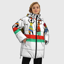 Куртка зимняя женская Девушки, цвет: 3D-красный — фото 2