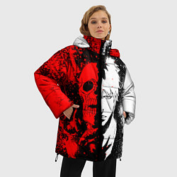 Куртка зимняя женская ИЧИГО БЛИЧ ICHIGO BLEACH, цвет: 3D-светло-серый — фото 2