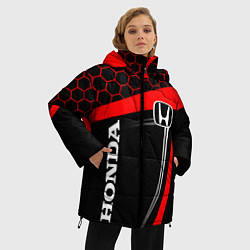 Куртка зимняя женская HONDA ХОНДА SPORT, цвет: 3D-красный — фото 2