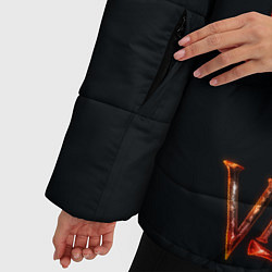 Куртка зимняя женская Valheim викинг, цвет: 3D-черный — фото 2