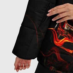 Куртка зимняя женская AUDI RS 5 FIRE АУДИ РС 5, цвет: 3D-красный — фото 2