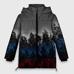 Куртка зимняя женская Флаг из леса, цвет: 3D-светло-серый