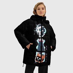 Куртка зимняя женская Любовь, Смерть и Роботы, цвет: 3D-черный — фото 2