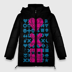Куртка зимняя женская Любовь Смерть Роботы, цвет: 3D-черный