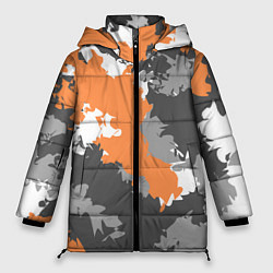 Куртка зимняя женская Камуфляж огненный, цвет: 3D-черный