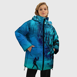 Куртка зимняя женская Фото дайвинг, цвет: 3D-черный — фото 2