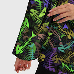 Куртка зимняя женская Neon Fish Bone, цвет: 3D-черный — фото 2