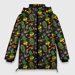 Куртка зимняя женская Время порыбачить, цвет: 3D-черный