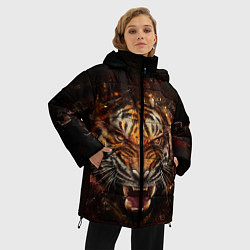 Куртка зимняя женская ЯРОСТЬ ТИГРА, цвет: 3D-черный — фото 2