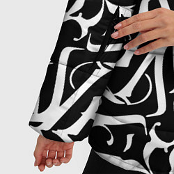 Куртка зимняя женская КАЛЛИГРАФИЯ CALLIGRAPHY, цвет: 3D-черный — фото 2