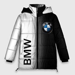 Куртка зимняя женская Black and White BMW, цвет: 3D-черный
