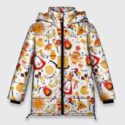 Женская зимняя куртка Славянская символика