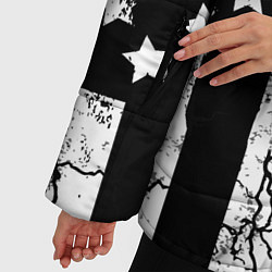 Куртка зимняя женская ЗВЕЗДНО-ПОЛОСАТЫЙ, цвет: 3D-черный — фото 2