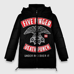 Куртка зимняя женская Five Finger Death Punch 5FDP, цвет: 3D-черный