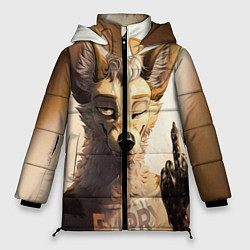 Куртка зимняя женская Furry jackal, цвет: 3D-черный