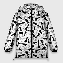 Женская зимняя куртка Шахматы
