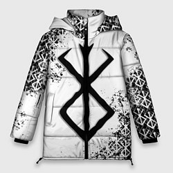 Женская зимняя куртка БЕРСЕРК logo чб