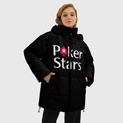 Куртка зимняя женская Poker Stars, цвет: 3D-красный — фото 2