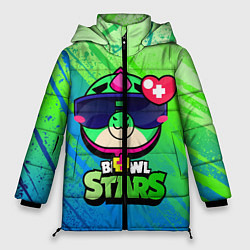 Куртка зимняя женская Плохиш Базз Buzz Brawl Stars, цвет: 3D-черный